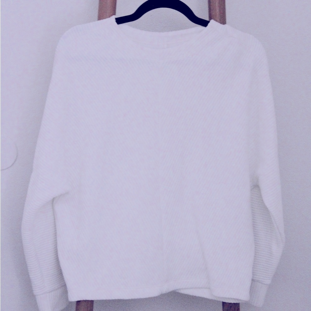 White, Ribbed, A New Day Sweater.